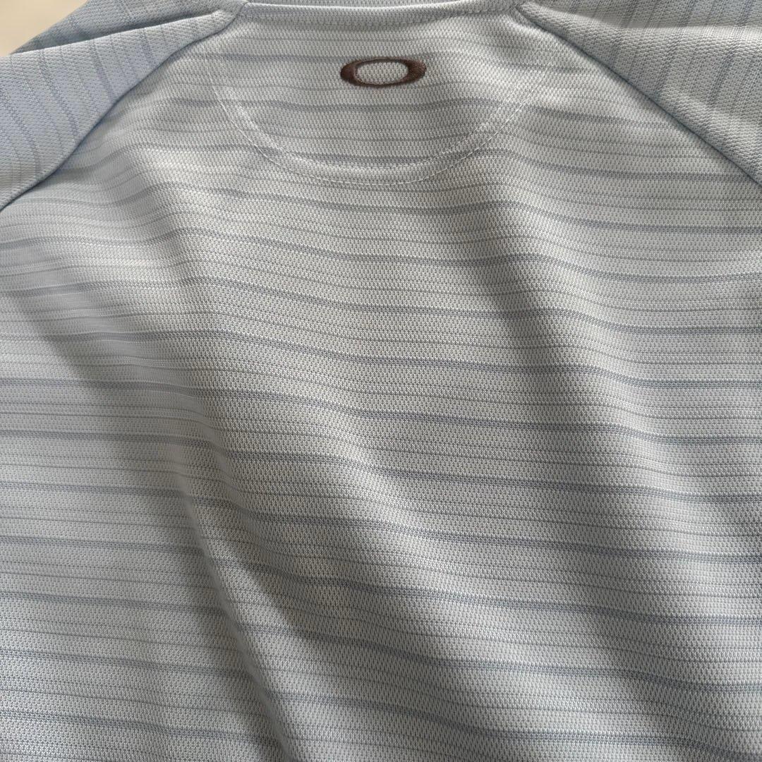 OAKLEY ハーフジップシャツ XL ライトブルー