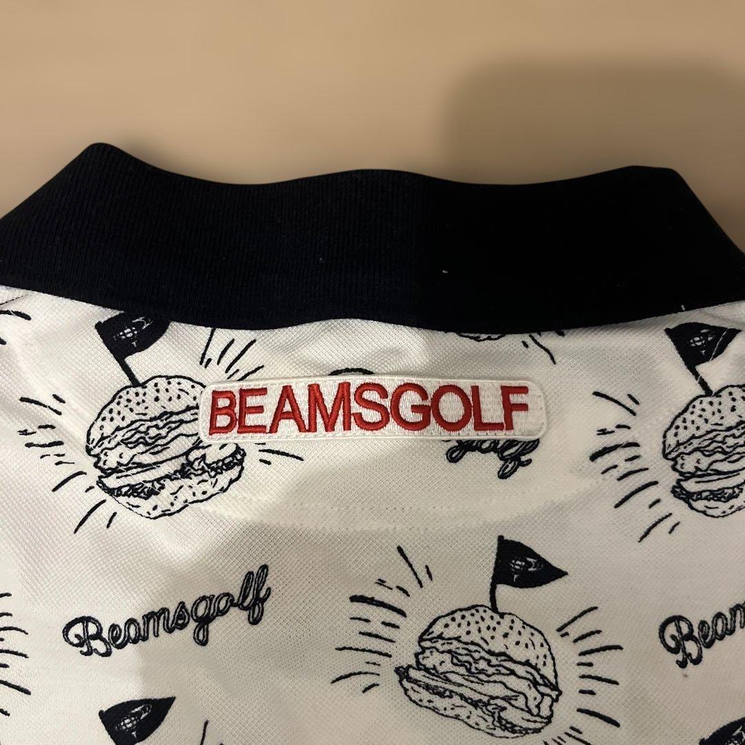 BEAMS GOLF ハンバーガー柄　ポロシャツ M ビームスゴルフ
