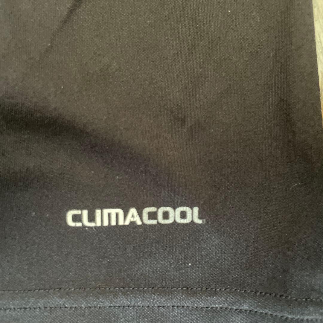 ACミラン adidas 黒シャツ ClimaCool