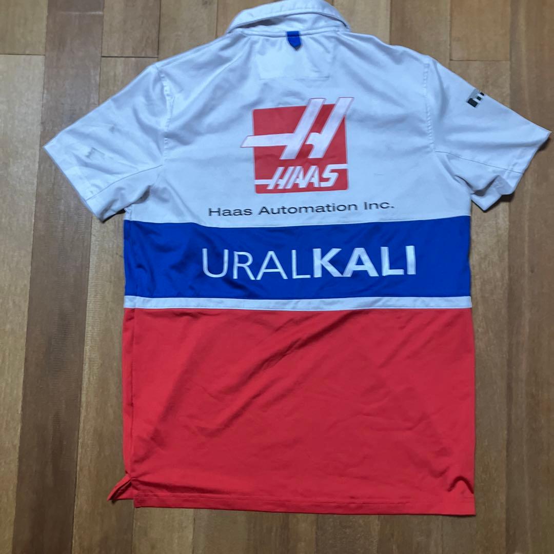 ハース　F1 チーム　チームスタッフ用　ポロシャツ　チーム支給品