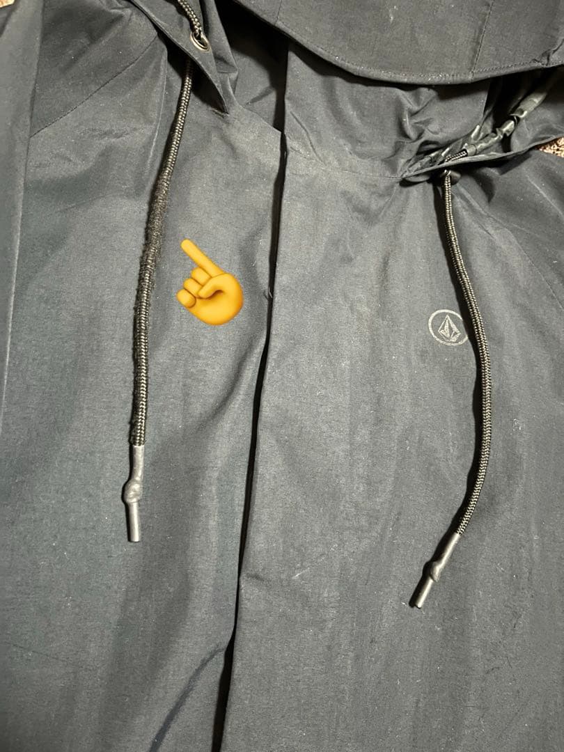 VOLCOM LEDA GORE-TEX JACKET/ボードウェア黒背面ロゴ