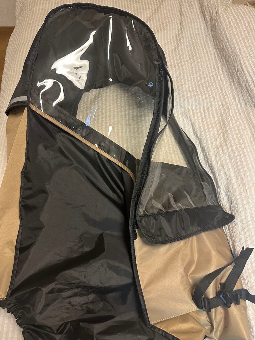 チャイルドシートカバー リア用　レインカバー　ベージュ