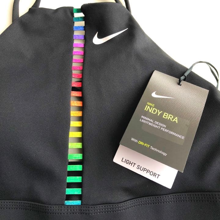 【サイズS】ブラ☆NIKE インディ　レインボーラダー
