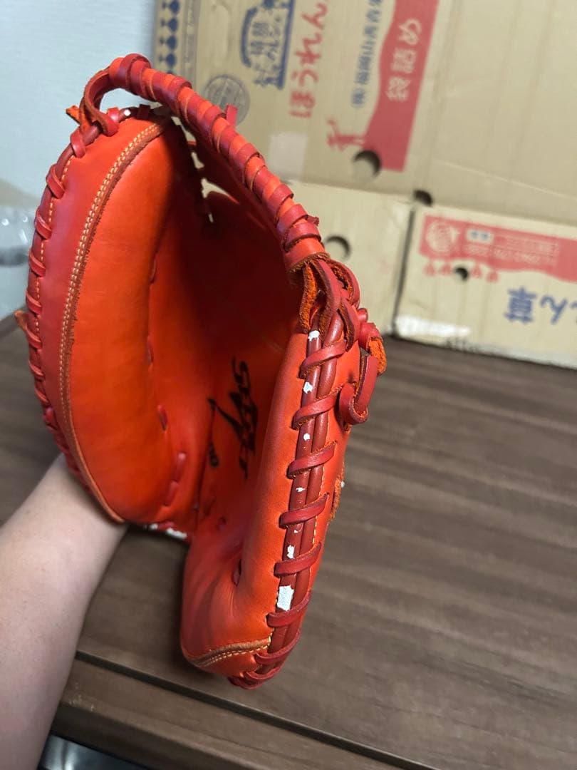 軟式グローブ オレンジ