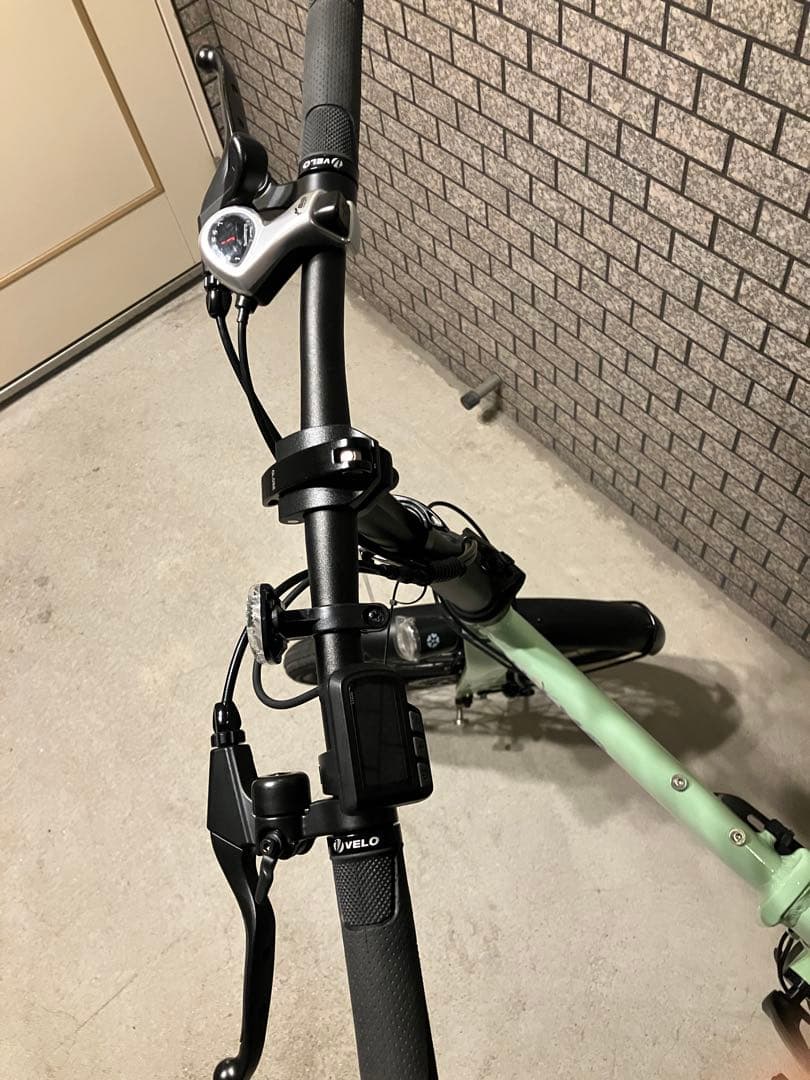 送料込　試走程度VELMO 電動アシスト自転車 ミントグリーン