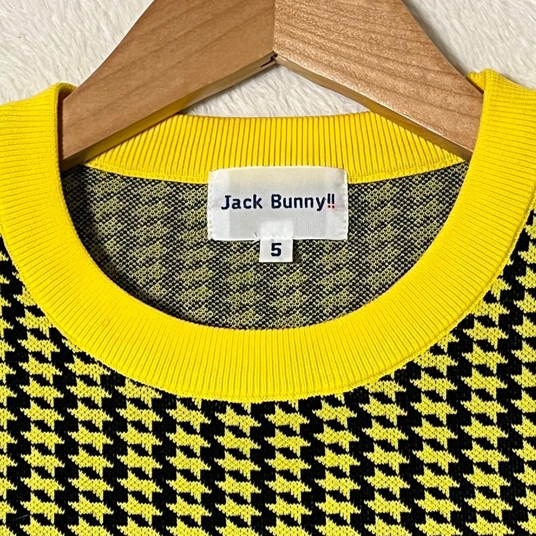 JACKBUNNY 千鳥格子クルーネックニット・セーター◎近年モデル★超美品★