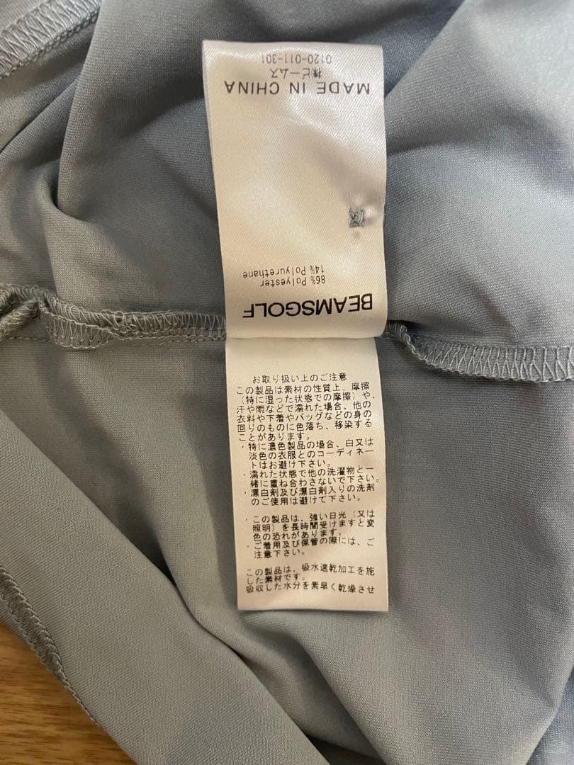 美品 ゴルフウェア BEAMS GOLF グレー ポロシャツ