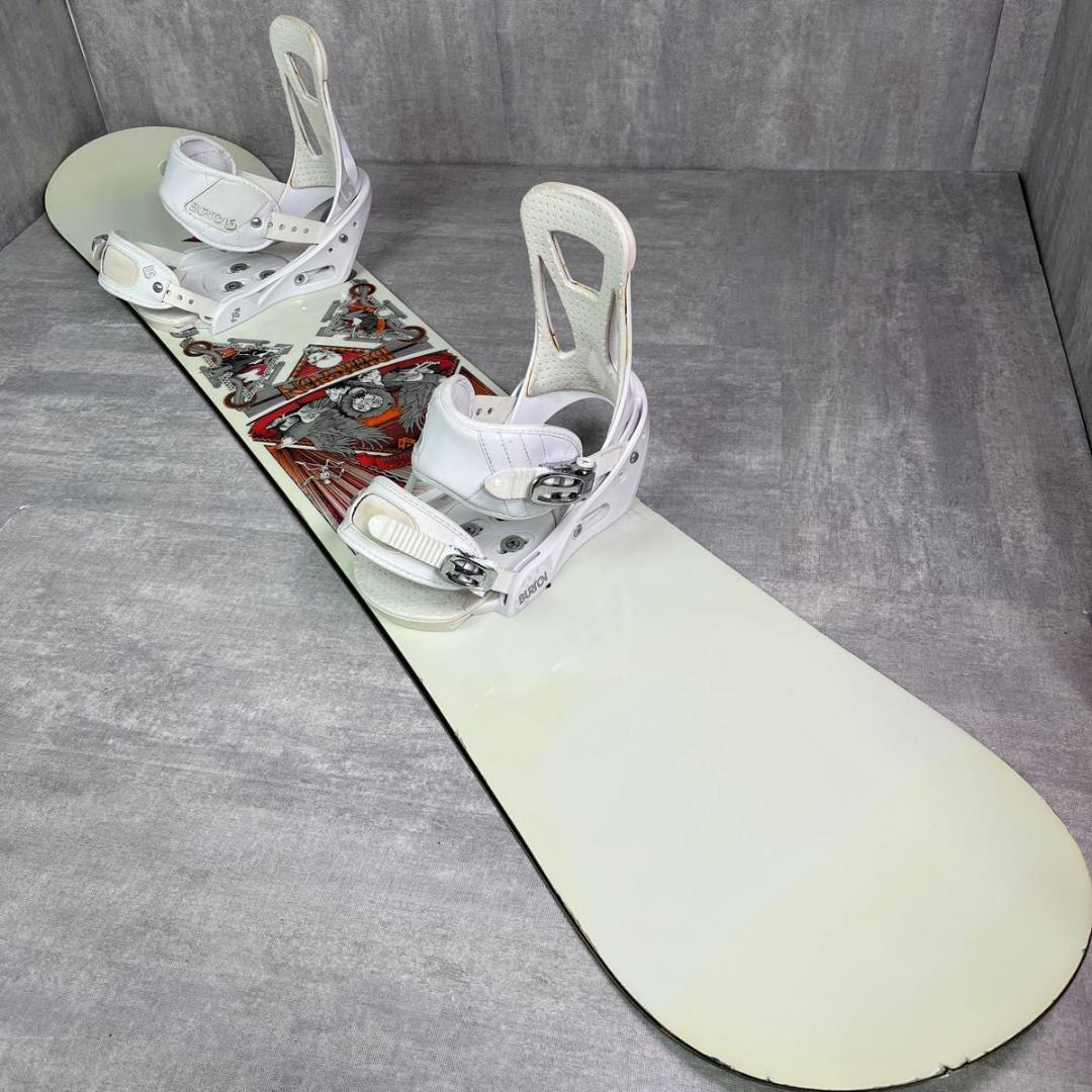 バートン WHITE COLLECTION 157cm スノーボード 3点セット