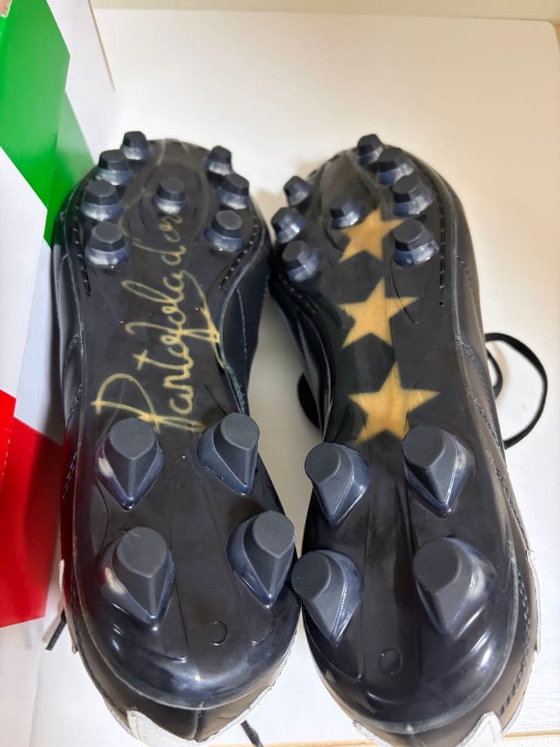 Pantofola d'Oro サッカースパイク　ブラック/ホワイト