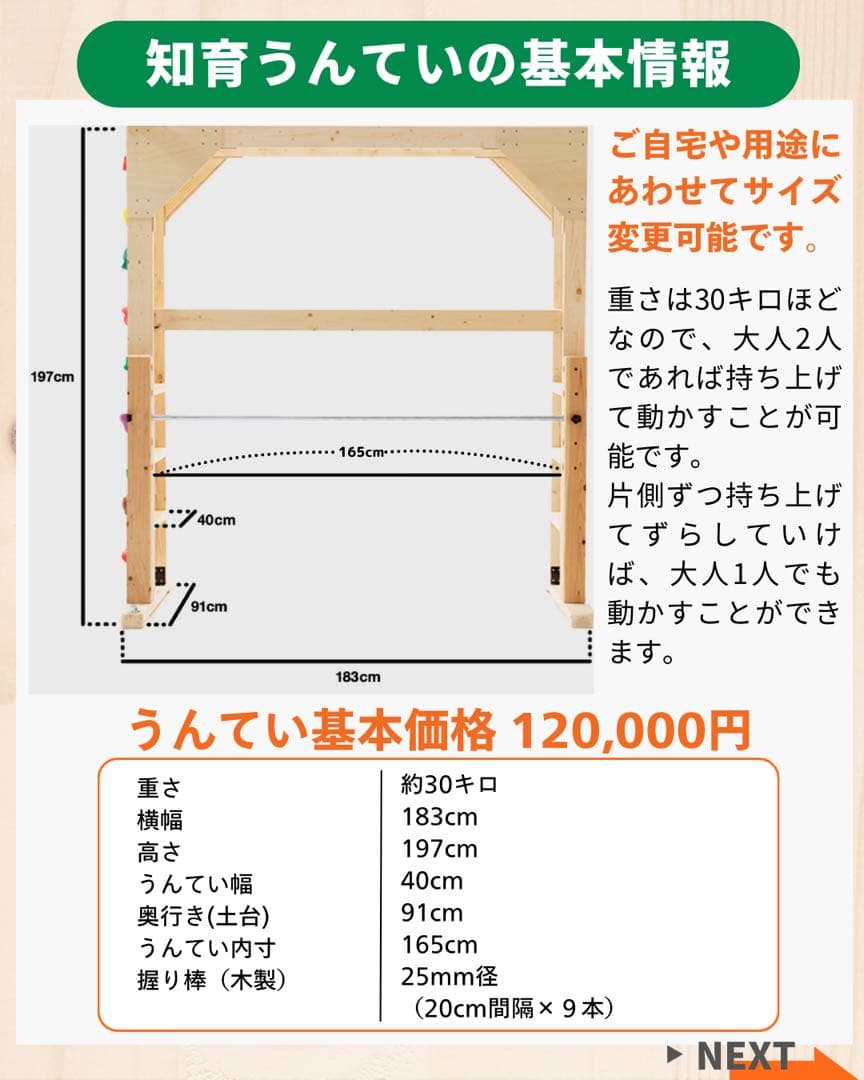 知育うんてい　室内うんてい　雲梯