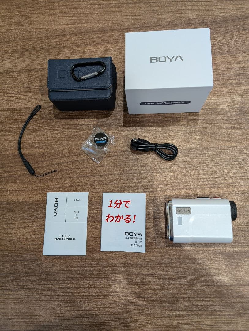 BOYA レーザー距離計 本体と付属品　ゴルフ