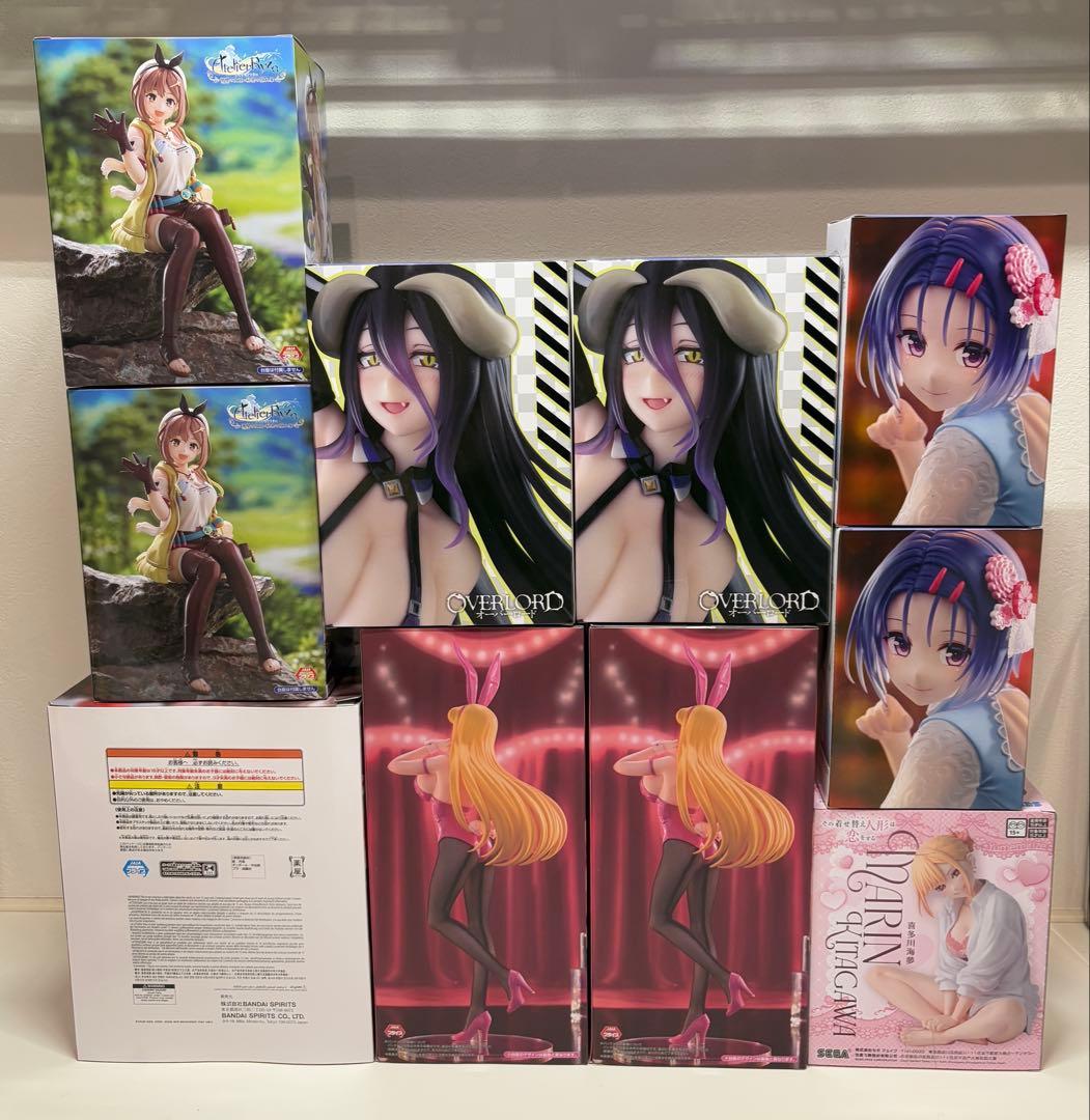 美少女フィギュア まとめ売り 喜多川海夢 アルベド 秋本麗子 西連寺春菜 ライザ