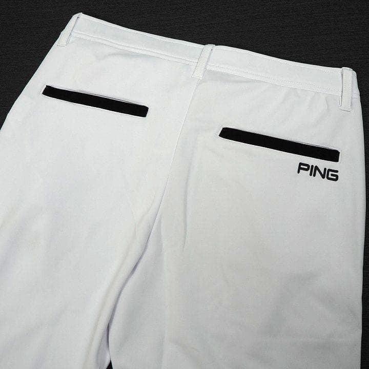 新品 ピン ゴルフ コンパクト ニット ストレッチ パンツ テーパード L
