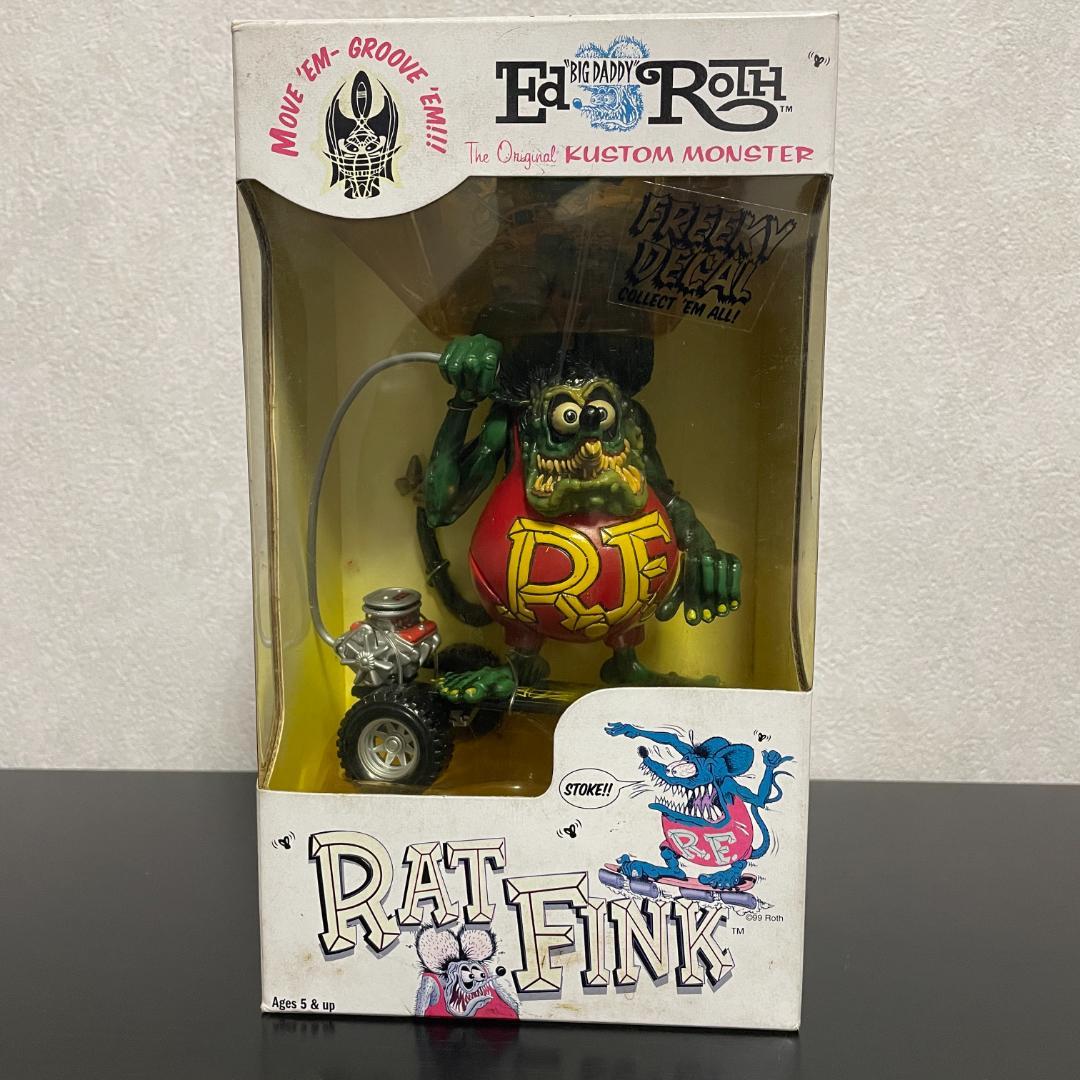 【希少】ラットフィンク フィギュア スケボー Rat Fink 箱付 4体セット