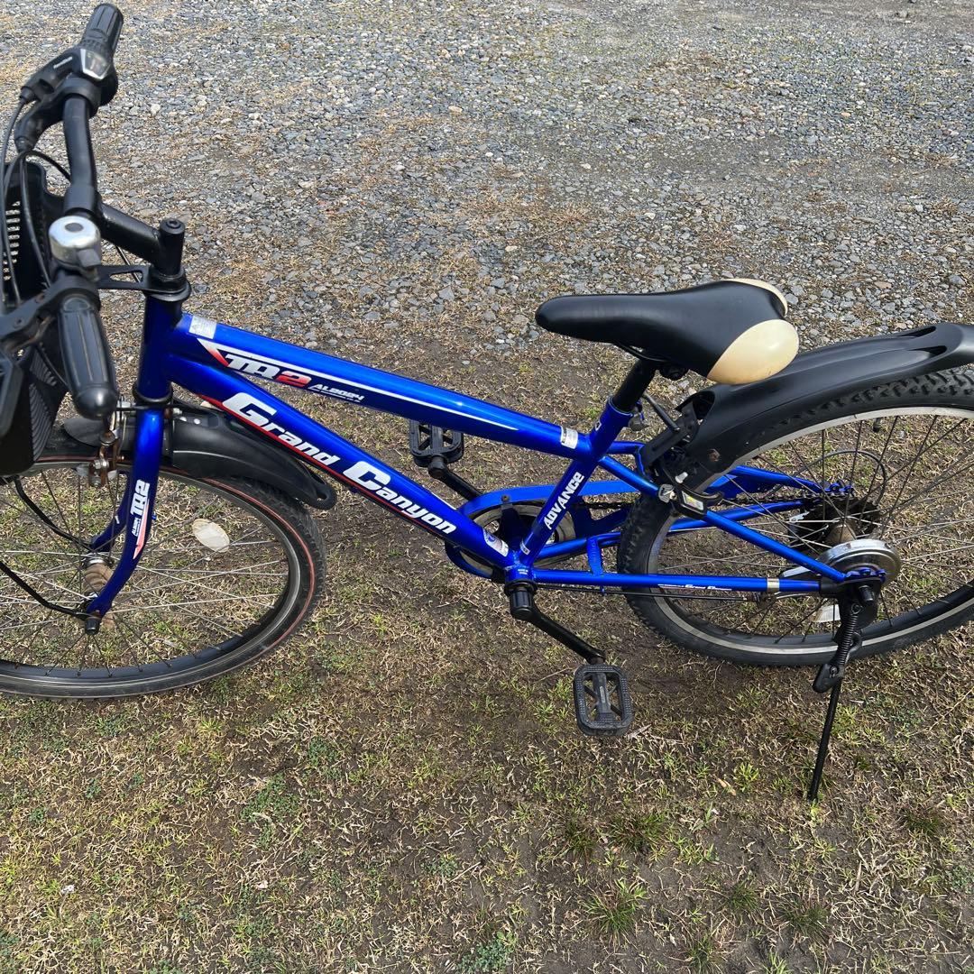Grand Canyon 子供用自転車 青色　取りに来られる方　後輪タイヤ新品
