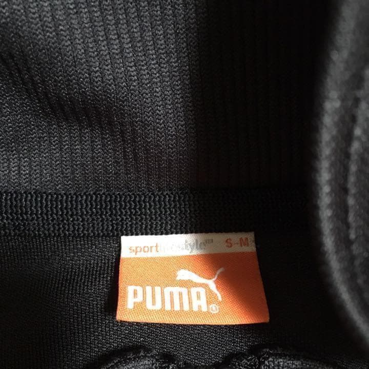 日本製 PUMA ジャージ セットアップ 黒 赤 S～Mサイズ 古着 プーマ