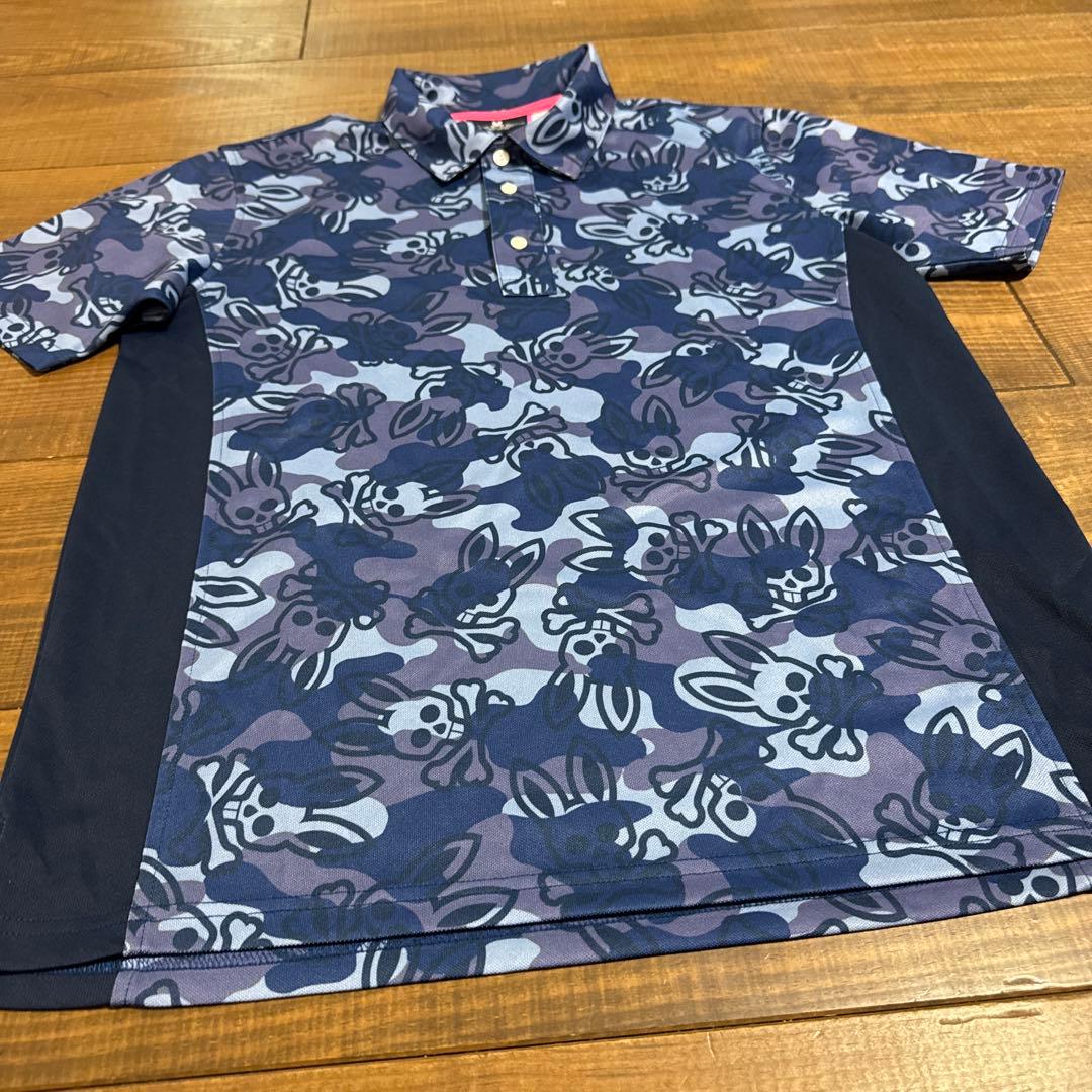 美品　サイコバニー　ポロシャツ　Lサイズ　総柄