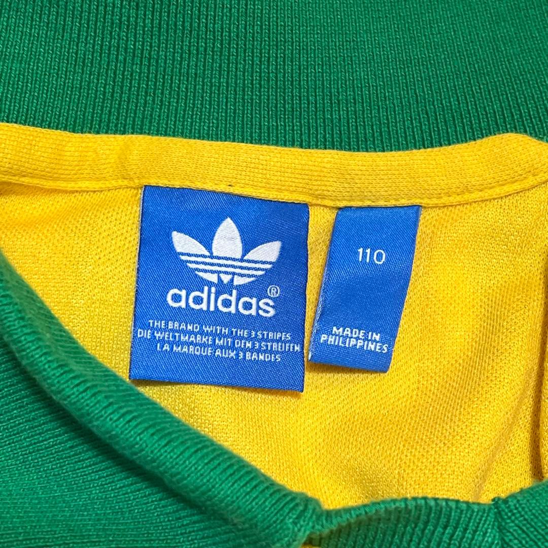 アディダスオリジナルス　ゲームシャツ　2XL イエロー　刺繍ロゴ　ブラジル代表