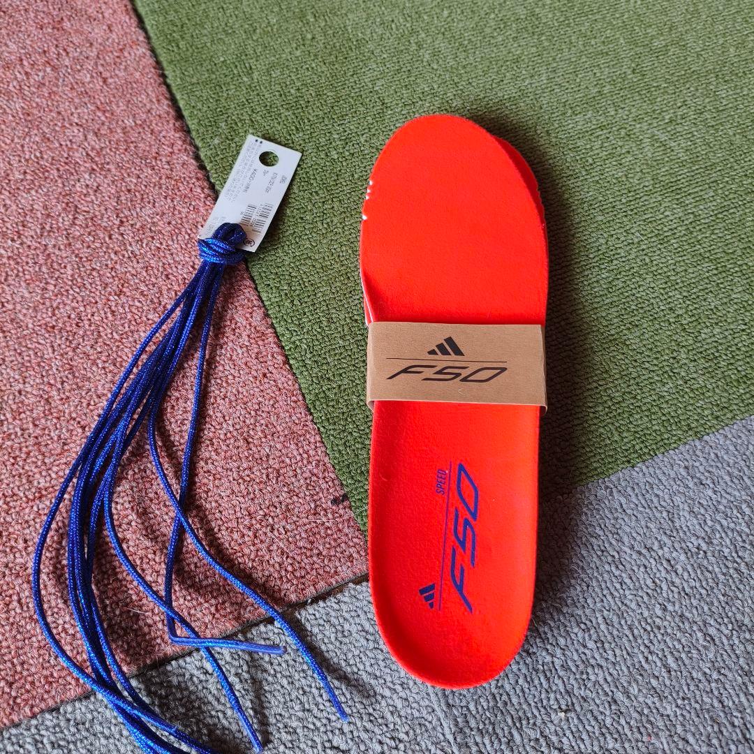adidas F50 サッカーシューズ ホワイト/ブルー/オレンジ