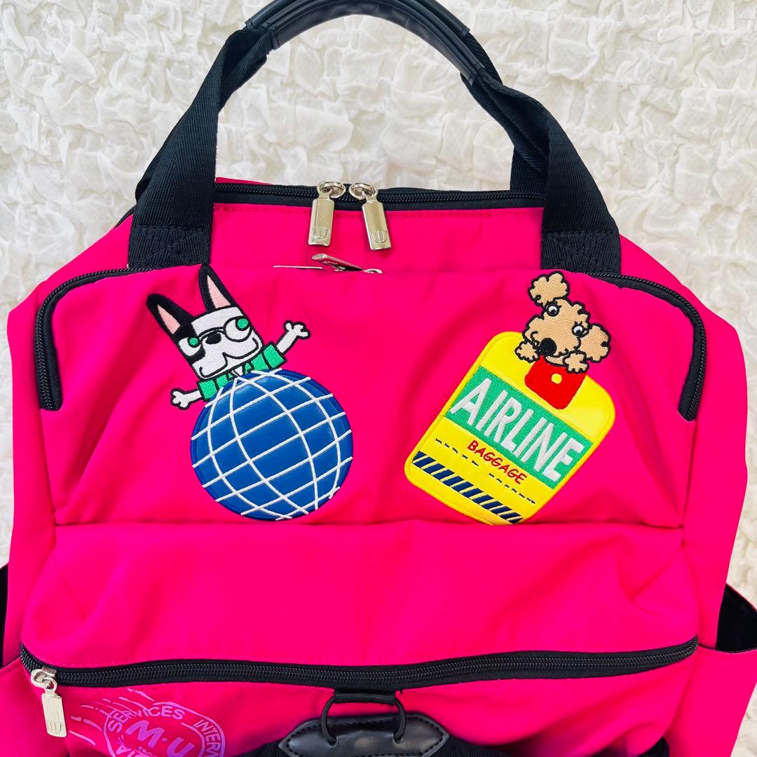 MU SPORTSスポーツ ゴルフボストントートバック刺繡3way大容量リュック