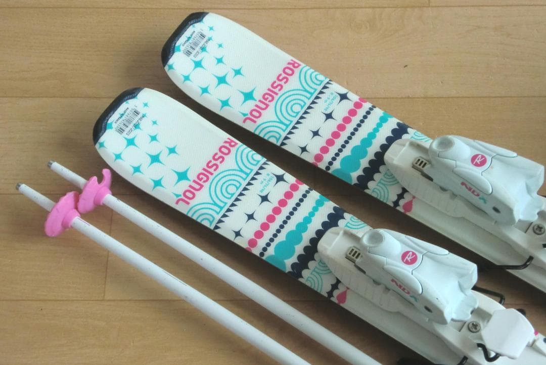 ■■送料無料■ロシニョール■子供用スキーセット■板116靴21.5■WAX済■■
