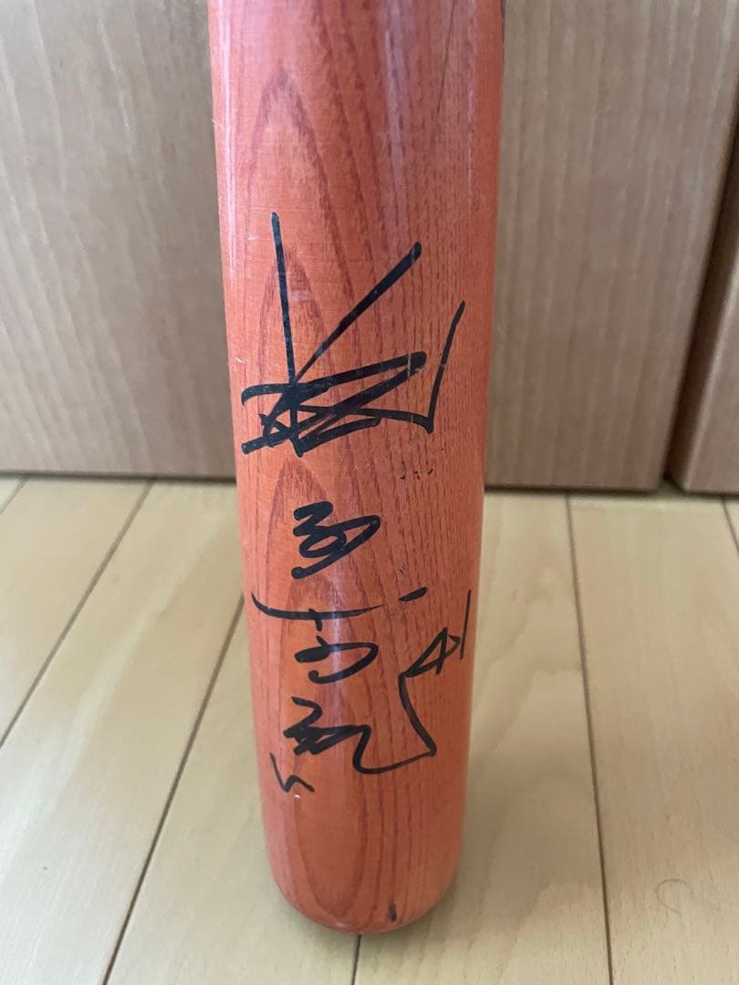 山田勝彦 実使用 稲葉篤紀 サイン バット ファイターズ