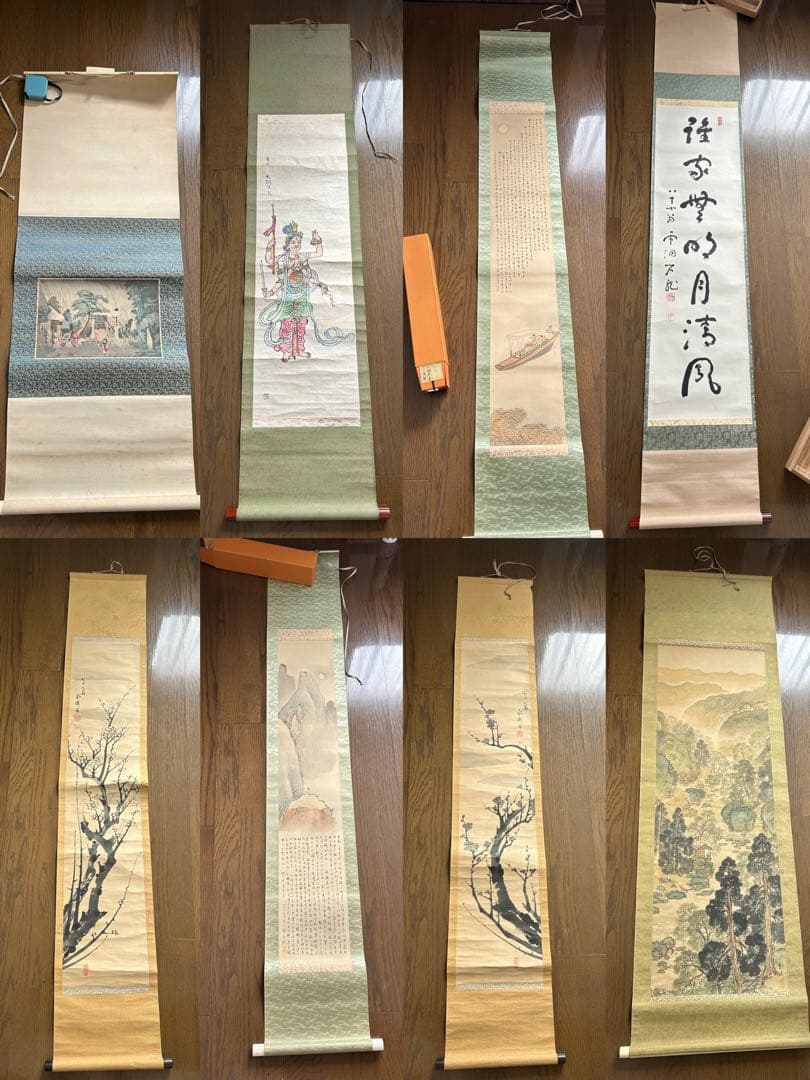 絵 色紙 37点 掛け軸 8点 置物1点 まとめ売り ジャンク