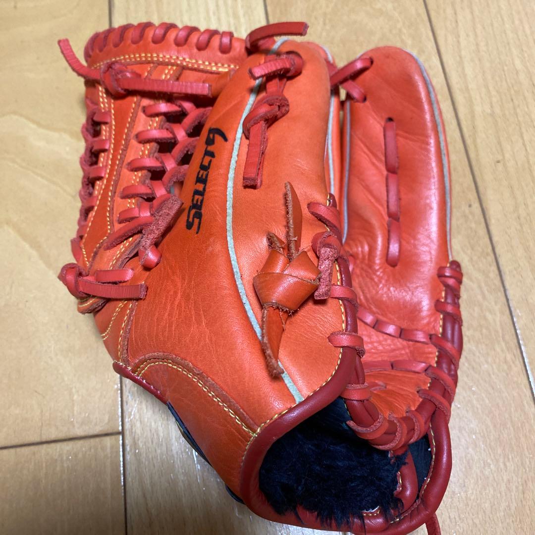 SELECT 軟式野球グローブ オレンジ