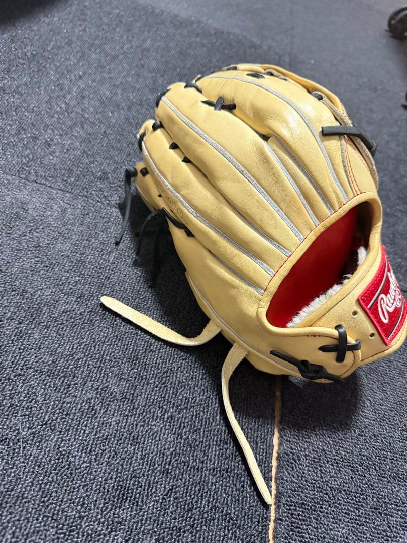 Rawlings 硬式 内野手用グローブ ナチュラル×ブラック Hウェブ