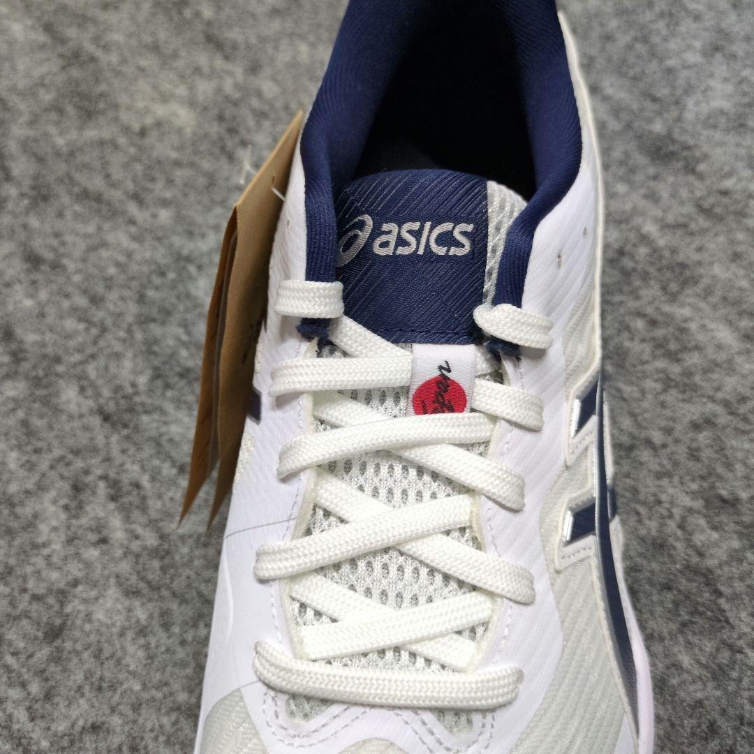 asics バレーボールシューズ 25.5cm ホワイト/ネイビー