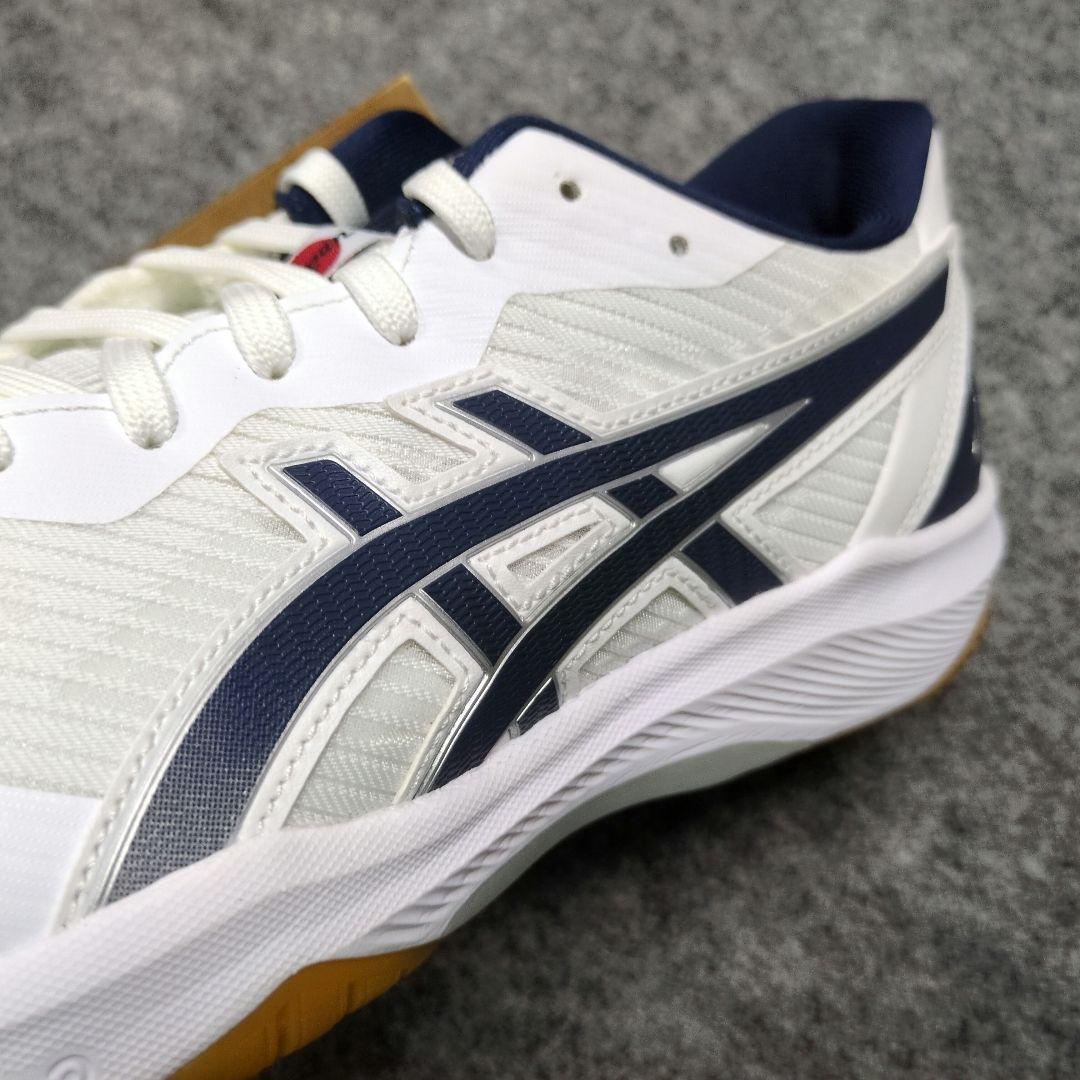 asics バレーボールシューズ 25.5cm ホワイト/ネイビー