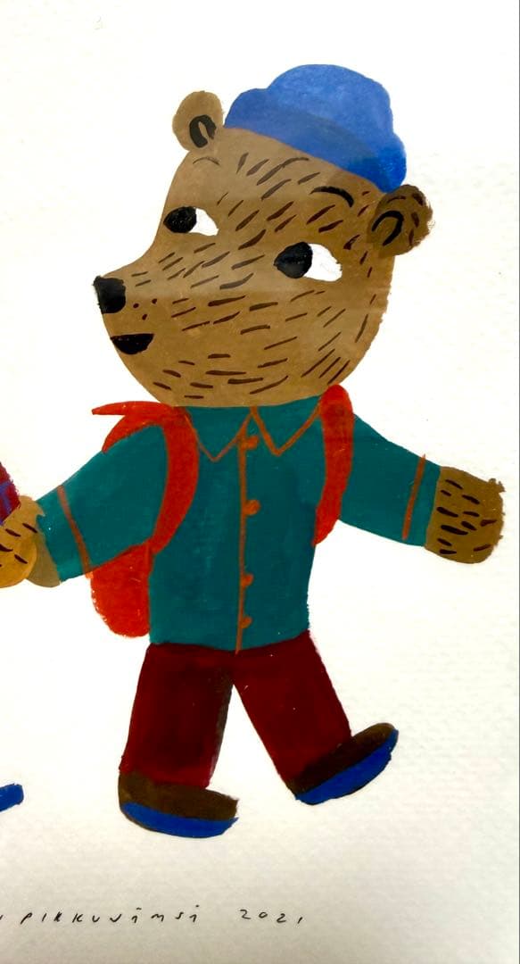 ★マッティ・ピックヤムサ　クマの直筆イラスト　　サイン入り