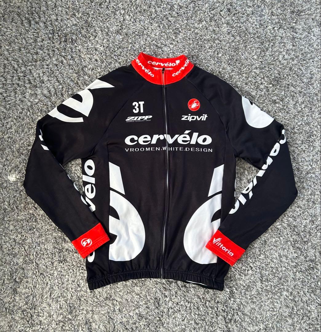 【cervelo】サイクルジャージ上下セット／裏起毛／size:S