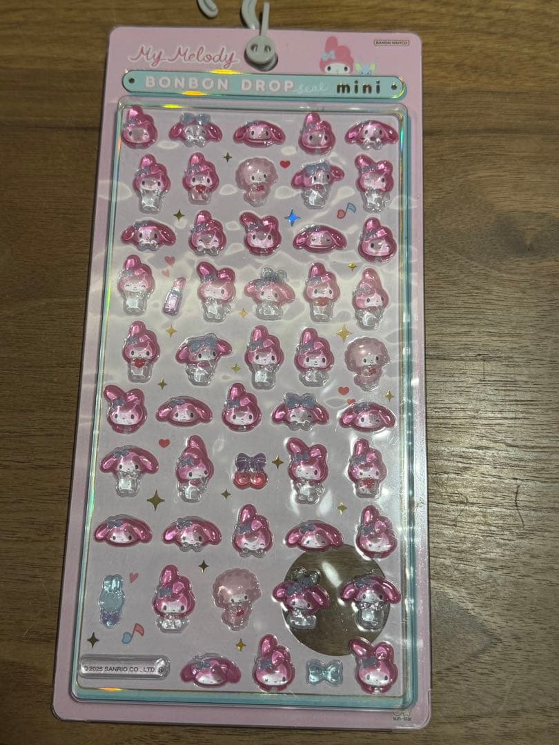 ボンボンドロップシール　mini サンリオ　5枚セット