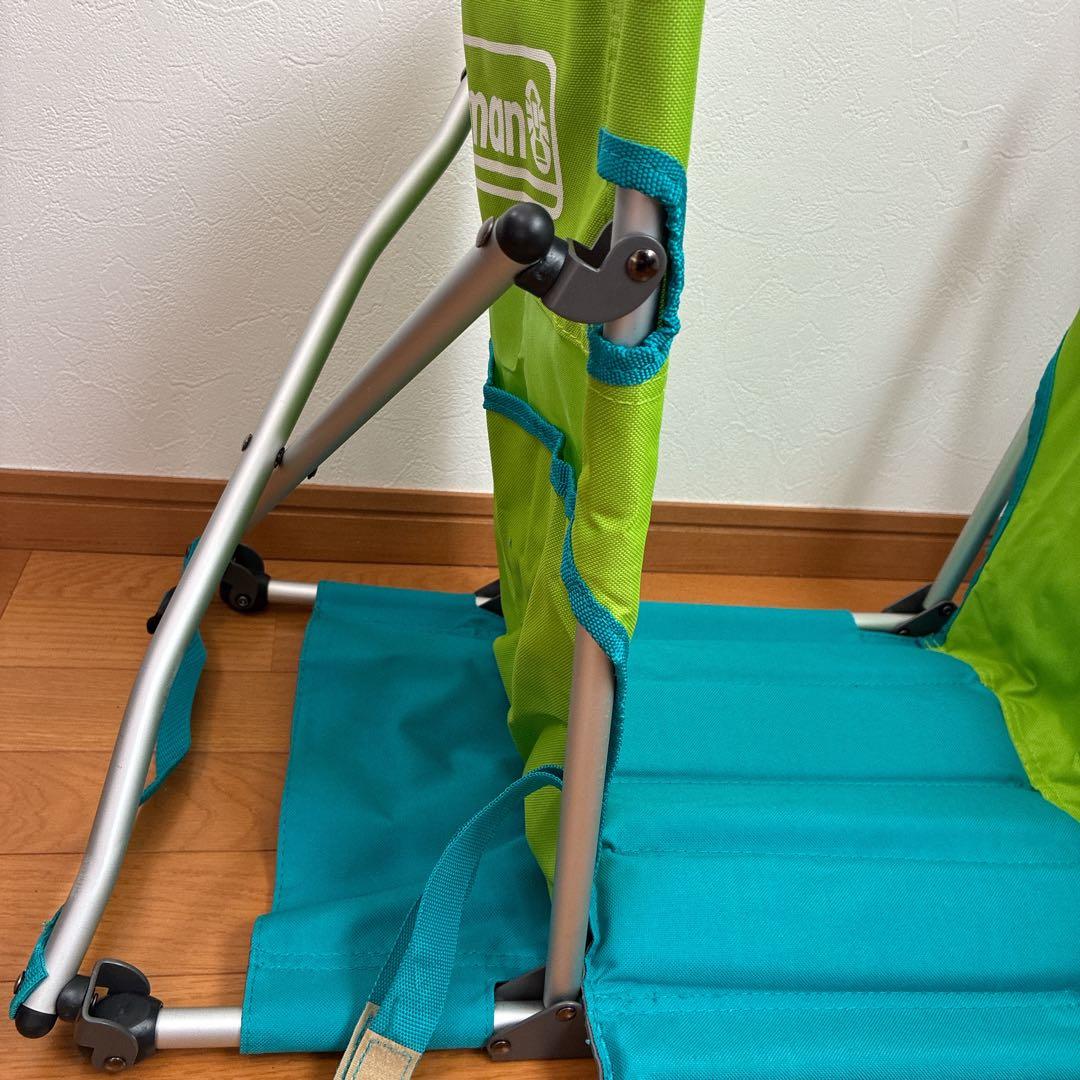 美品　Coleman コンパクト グランド チェア （ライム） 2個　コールマン