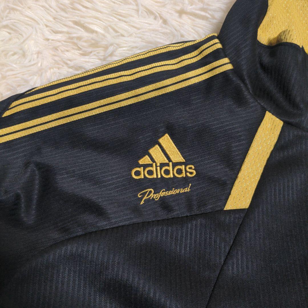 アディダス adidas ジャージ セットアップ 金黒 3L 日本製