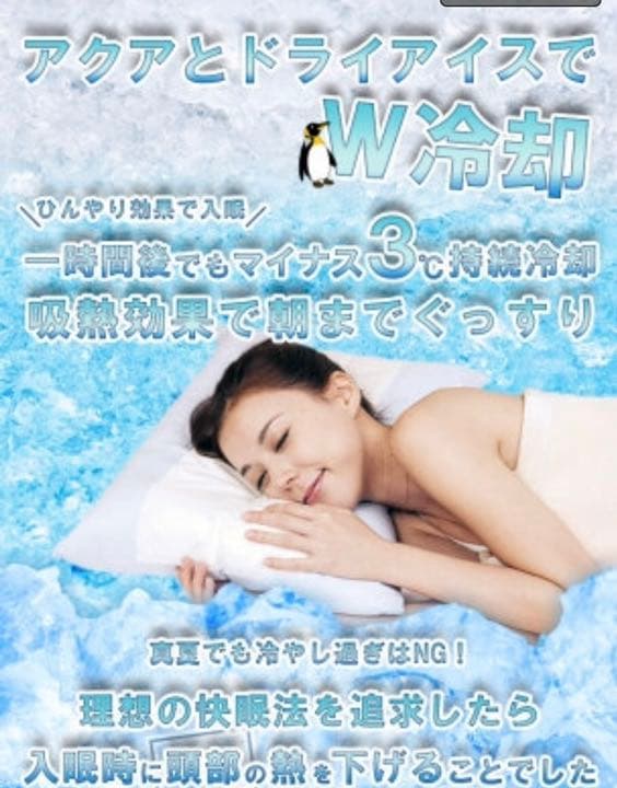 冷たい枕 枕 まくら アクアピロー 夏枕 健康枕 展示品 丸洗い 日本製