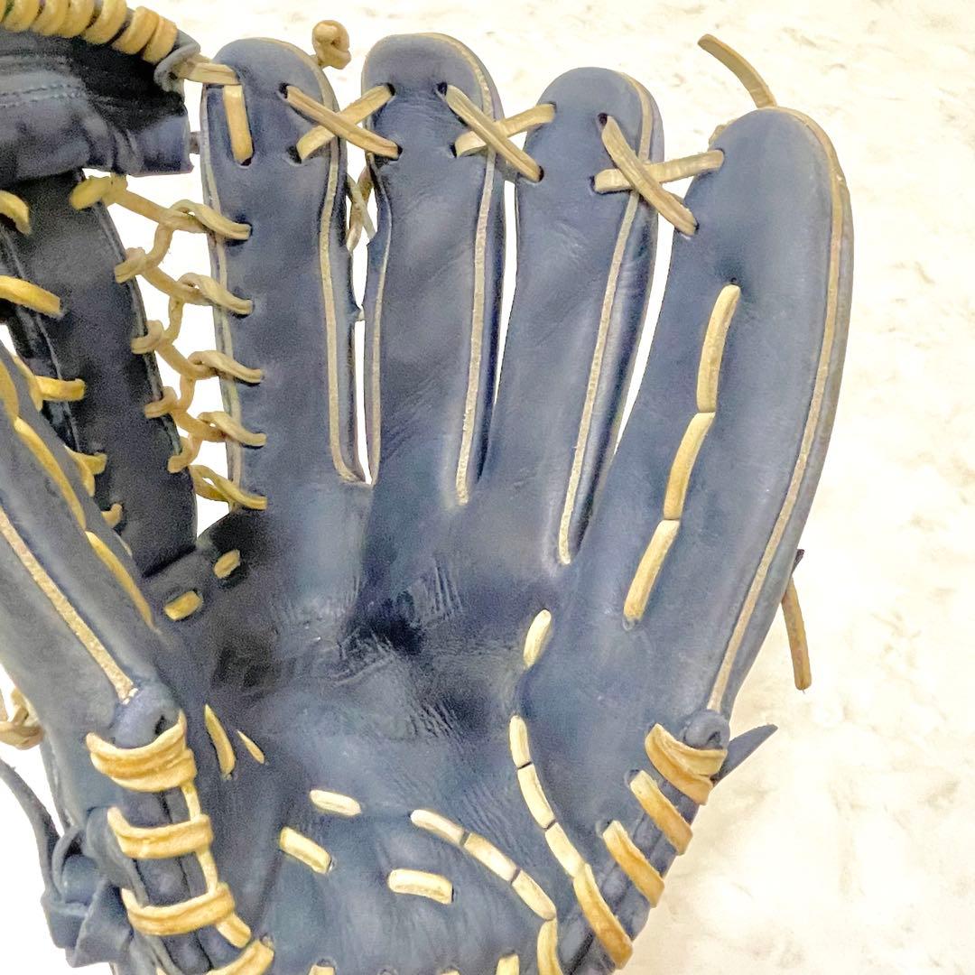 ⚾️ミズノ　一般軟式グローブ 　ビューリーグ　右投げ 　ブルーネイビー系