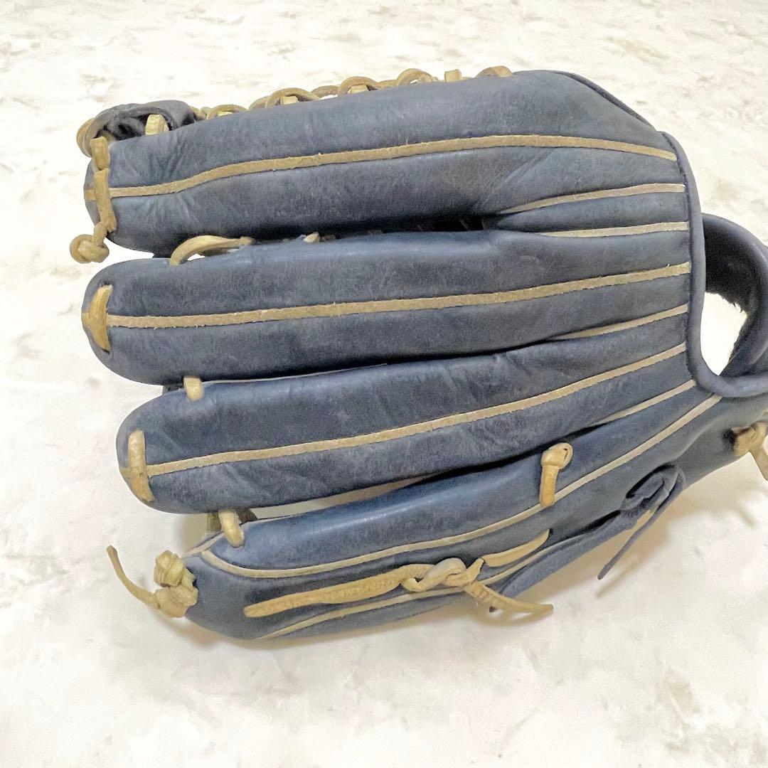 ⚾️ミズノ　一般軟式グローブ 　ビューリーグ　右投げ 　ブルーネイビー系