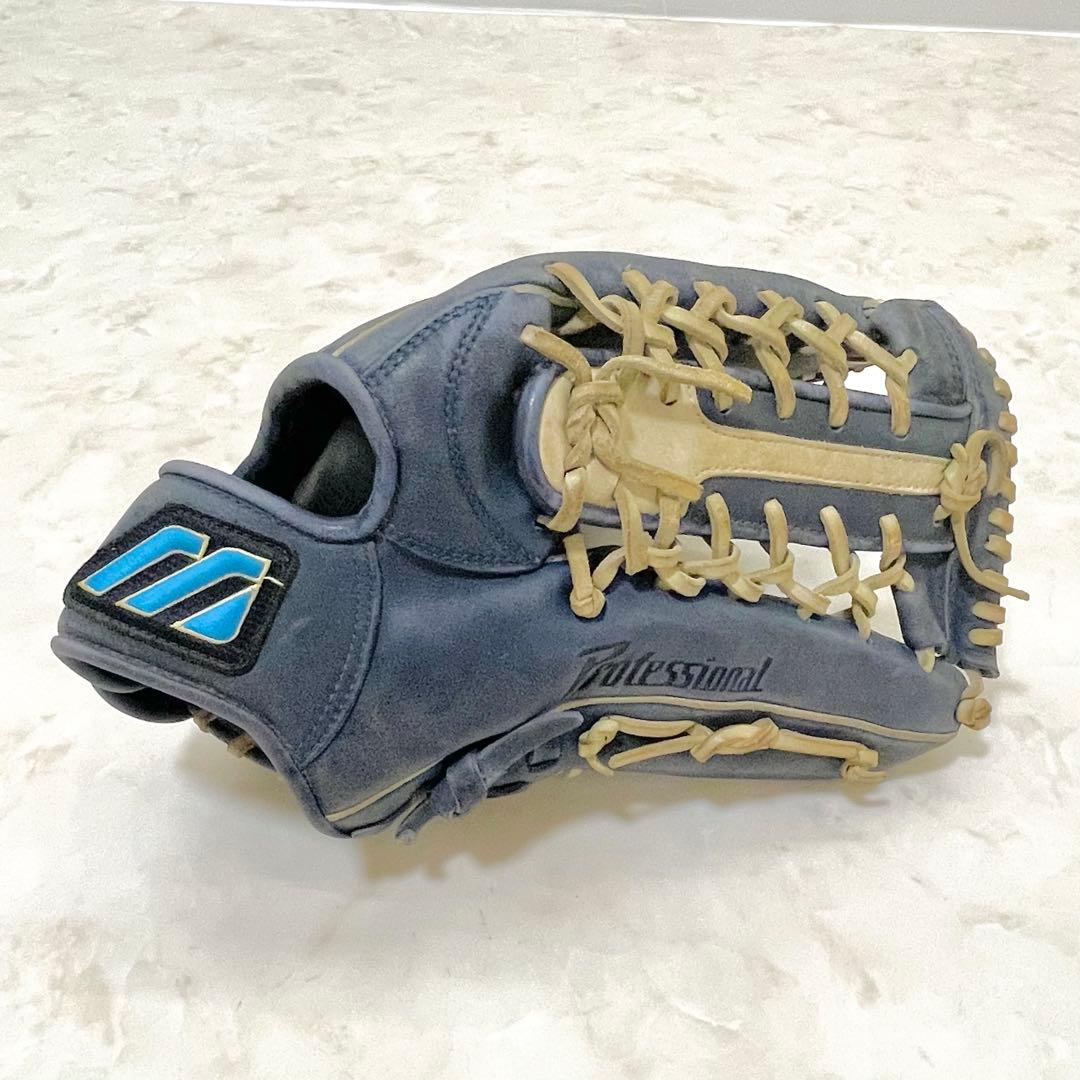 ⚾️ミズノ　一般軟式グローブ 　ビューリーグ　右投げ 　ブルーネイビー系