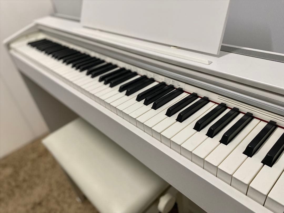 CASIO PX2000GP ホワイト 省スペース！電子ピアノ