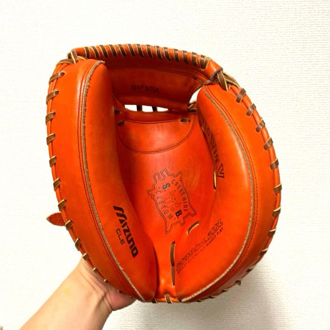197 ミズノ ビンテージ 極美品 軟式 キャッチャーミット
