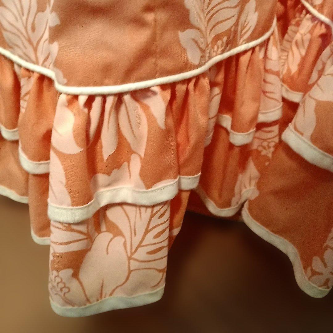 新品CCFashionsフラダンスロングドレス♡ハワイ製♡希少♡ハイビスカス柄