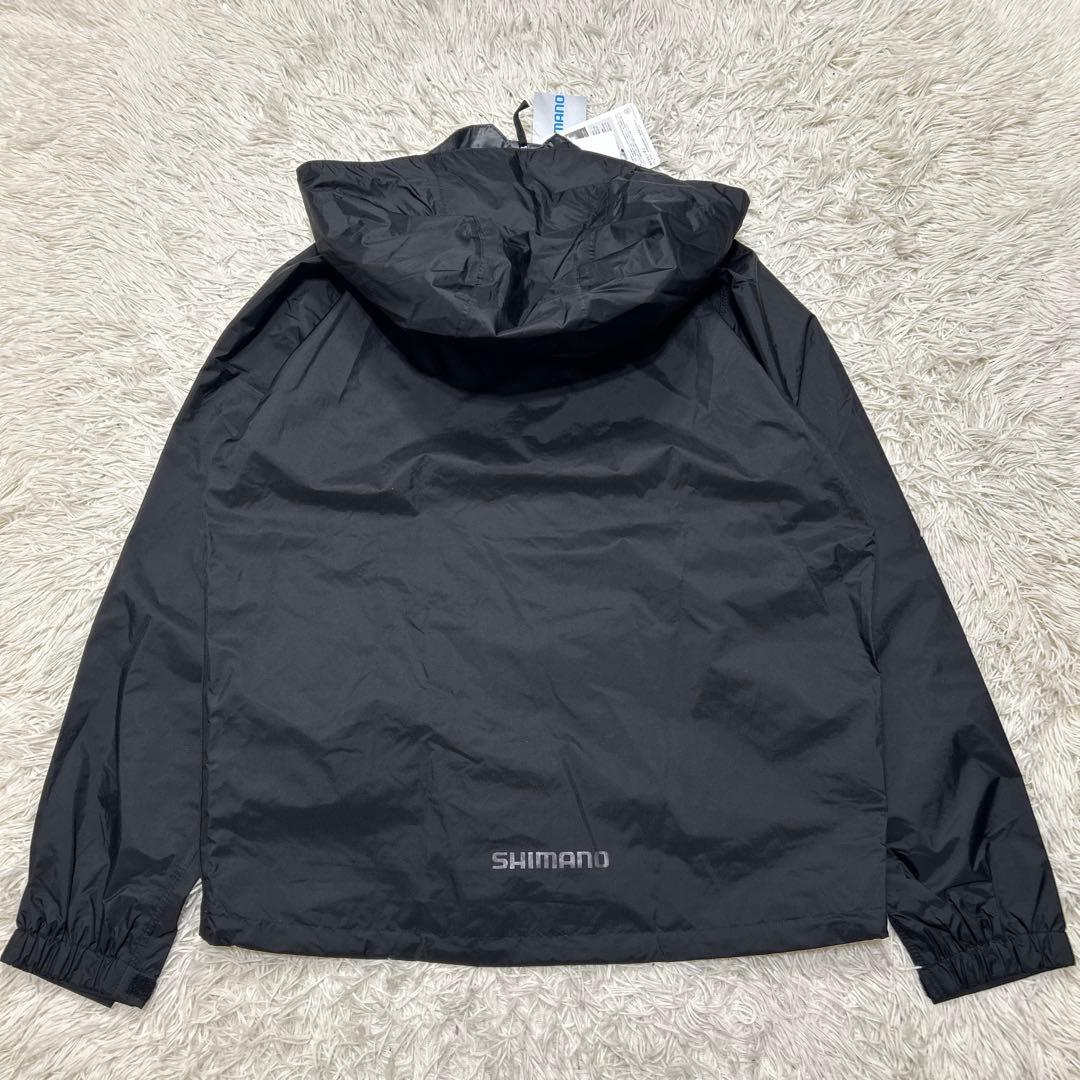未使用　シマノ　防水ドライシールド　ナイロン　フィッシングジャケット　XL 黒