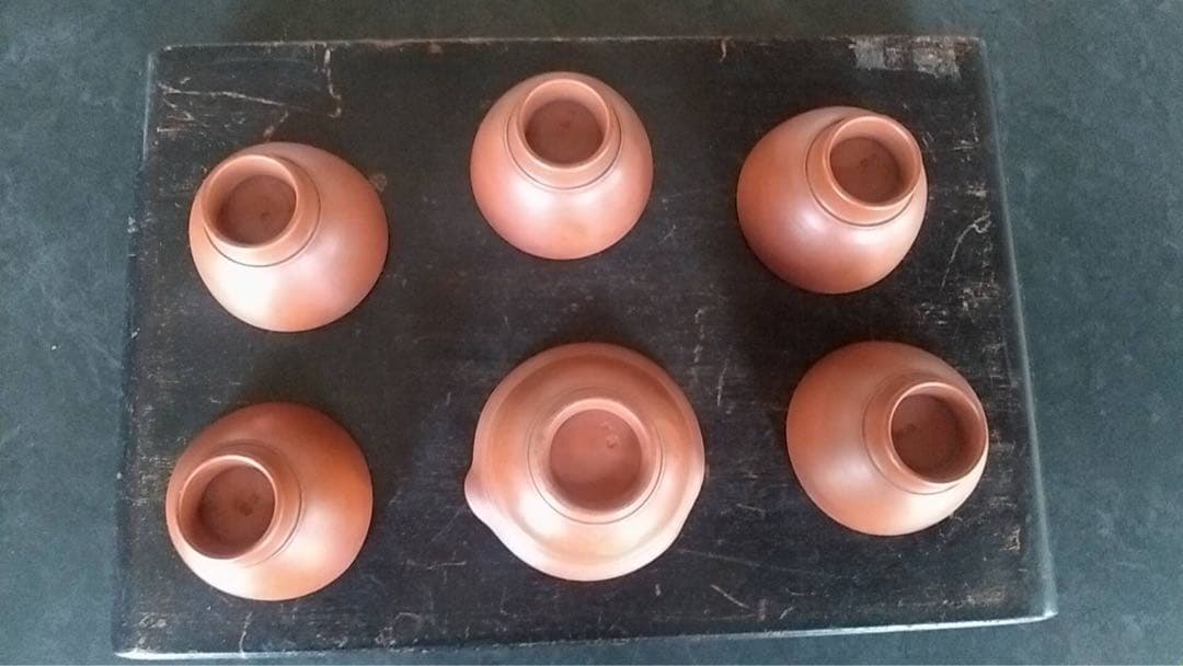 古備前　備前　煎茶器　煎茶碗　　湯冷し　急須　中国美術　茶道具　古美術