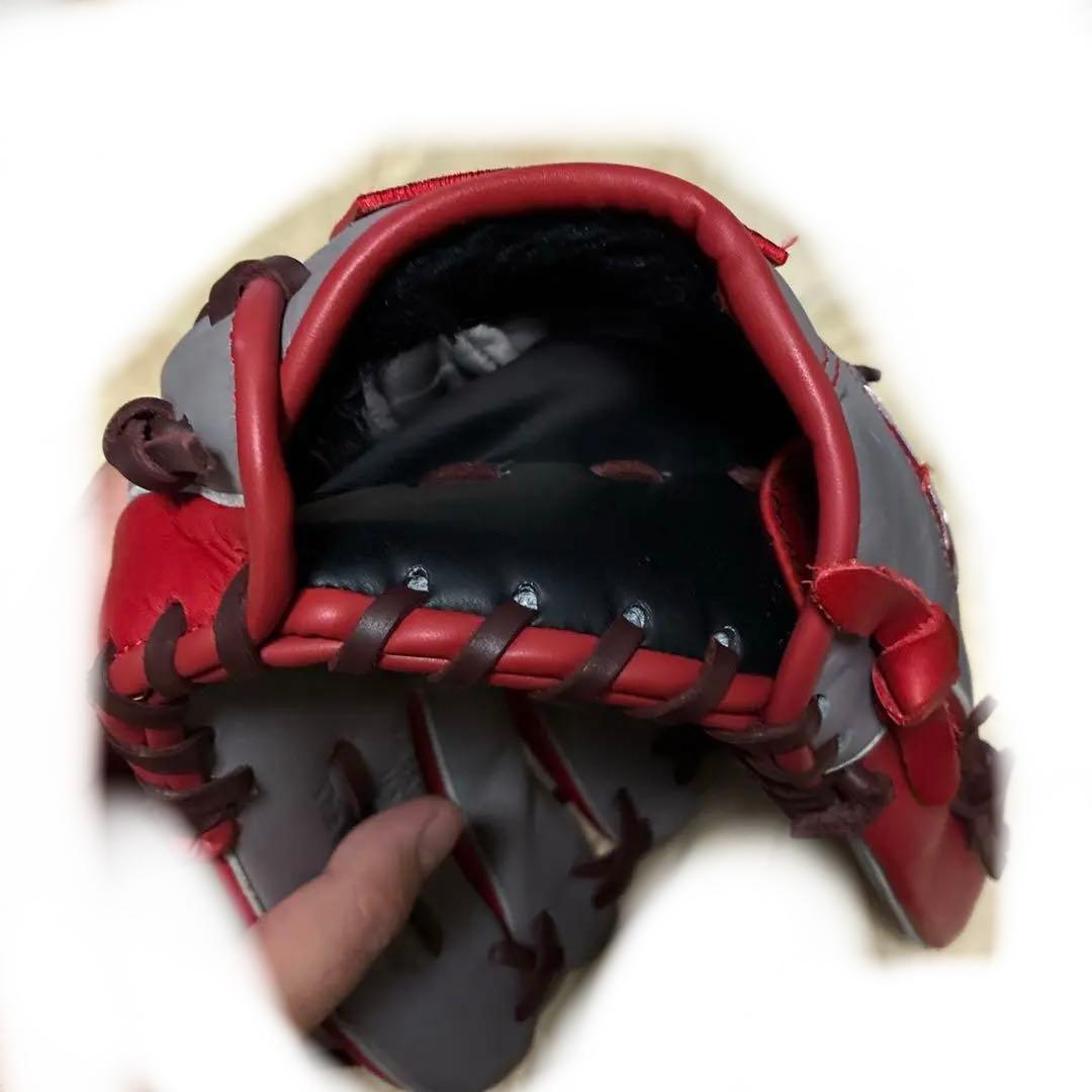 RED777様 Rawlings軟式グローブ グレー/レッド