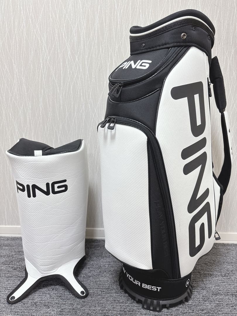 超美品❗️PING 9.5型 キャディバッグ ビックロゴ 大変希少なモデル