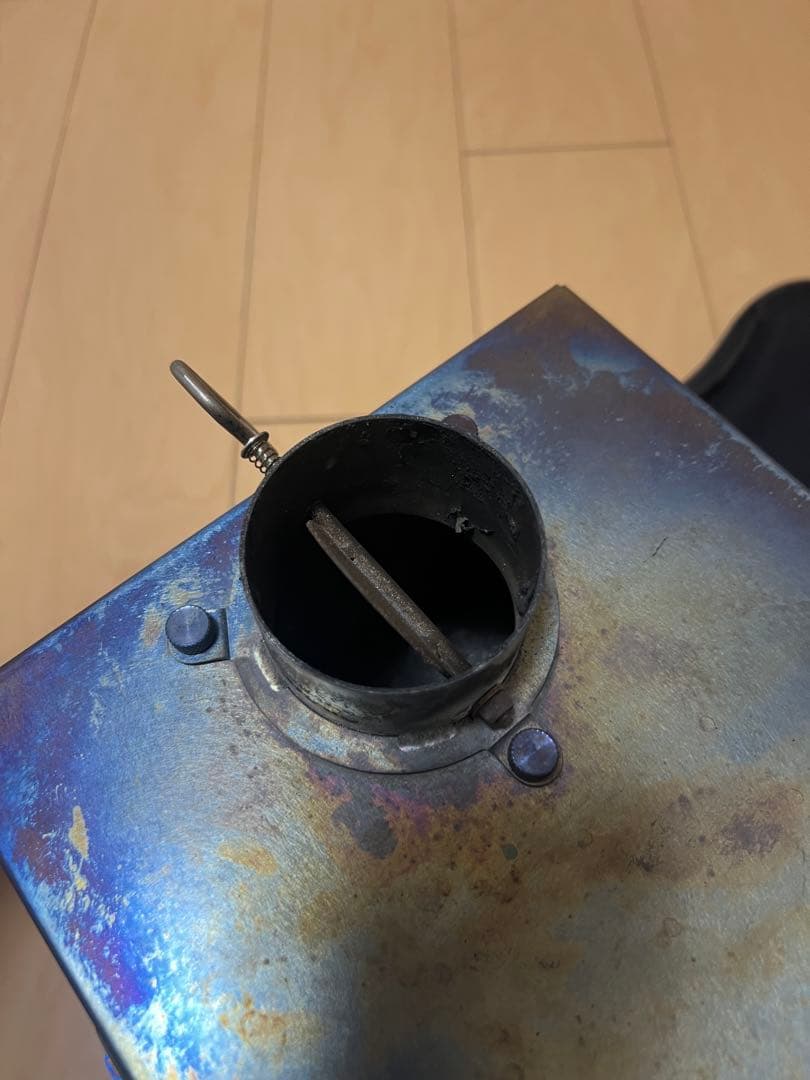 POMOLY T1mini キャンプ　薪ストーブ チタン　収納バッグ付き