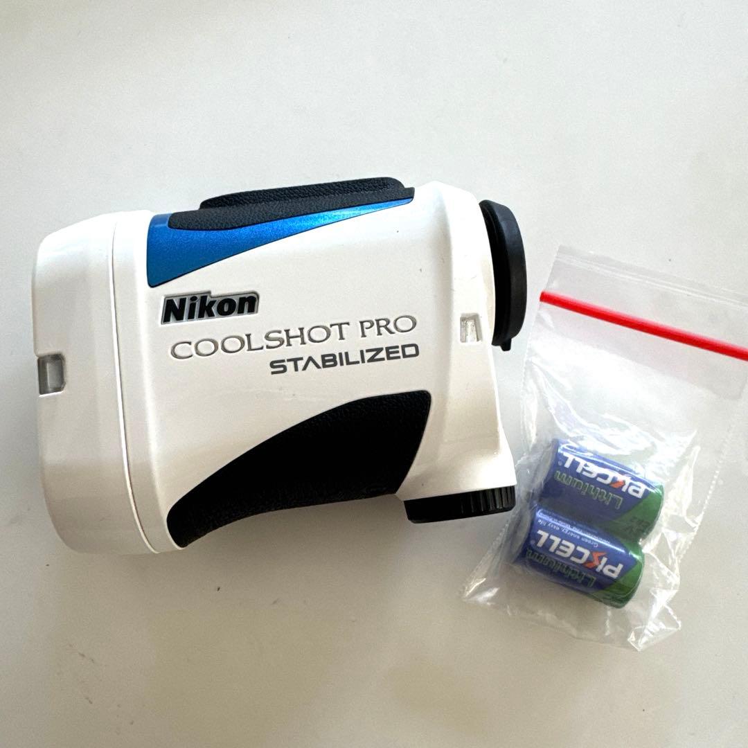 Nikon COOLSHOT PRO ゴルフ用距離計スタビライザー 電池2つ付き