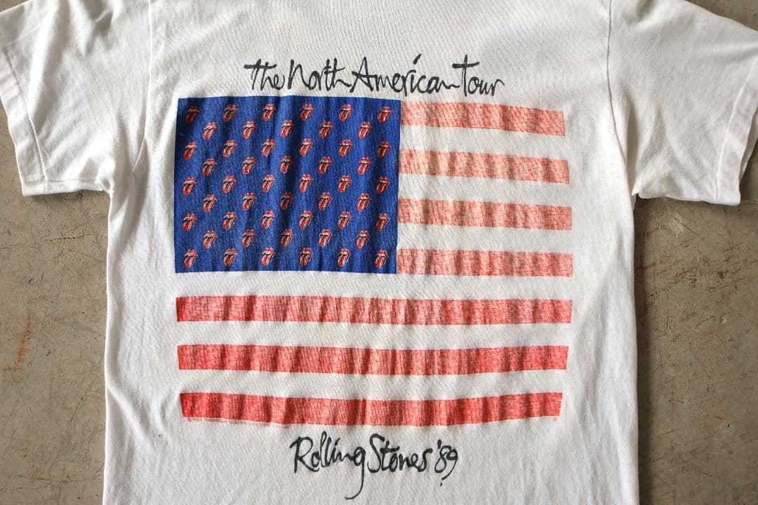 80'S vintage ROLLING STONES Tシャツ 白 Lサイズ